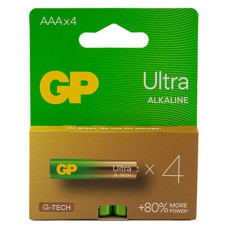 батарейка GP Ultra Alkaline LR 03  1x4 бліст.  (4/40/320)