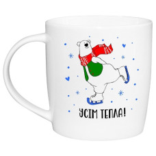 чашка Kvarta 360мл. "Усім тепла" в подар. кор.  2207  (9)