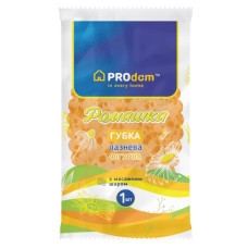 мочалка лазнева Prodom овальна з масажним шаром Ромашка  10001  (120)