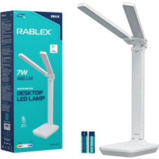 лампа настільна Rablex 7W 400Lm на 2 акум. 18650  RB506