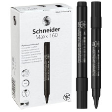 маркер Schneider 160 перман. товстий чорний круглий, товщ. письма 1-3мм.  S116001  (10/400)