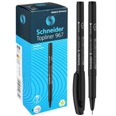 ручка Schneider Topliner 967 капілярна чорна 0,4мм.  S9671  (10)