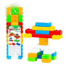 конструктор BAMSIC Цеглинки №2 40 дет. у вініловому тубусі  115/20  (12)