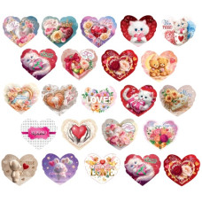 валентинка Експрес Удачі середня подвійна з посипкою  M2U/M1U  (50)