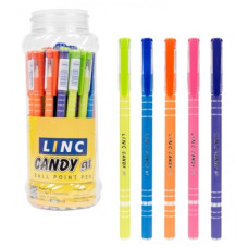 ручка Linc кульк. масл. Candy синя 0,7мм  411635  (30/720/1440)