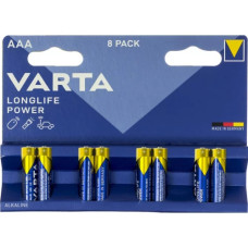 батарейка Varta Longlife Power LR 03  1x8 бліст.  (8/160)