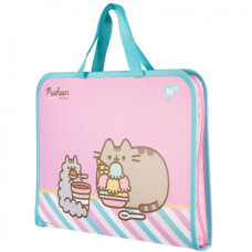 тека-портфель YES FC на блискавці з тканинними ручками "Pusheen Stormy"  492238  (12/48)
