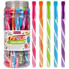 ручка в банці 1 Вересня "Wave" кульк. масл. синя 0,7мм.  412235  (30/600/2400)