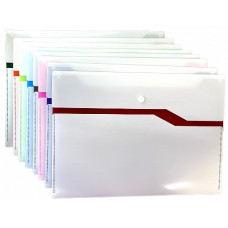 тека Optima O35555 конверт на кнопці пласт. А4, 2 відділення, двоколірний  (1/32)