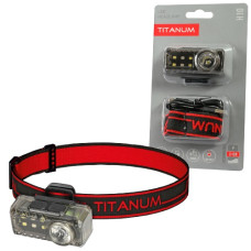 ліхтарик налобний Titanum  80Lm 6500K з червоним та синім світлом  TLF-H10  (1/10/80)