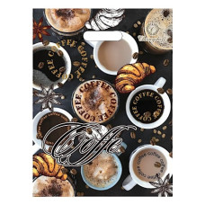 пакет з прорізною ручкою 29х37см. Coffee  (50/1000)