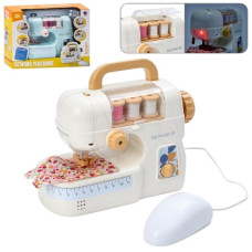 швейна машинка 21см., шиє, світло, педаль керування, на бат. в кор. 26,5х20х10см.  XS-25001  (24)