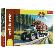 пазли Trefl  100 елем. Лісовий трактор  16493
