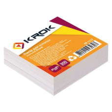 блок д/зап. Krok білий  8.5х8.5см х300арк.  клеєний  KR-1112  (1/48)