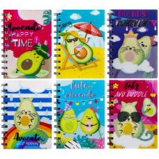 блокнот 4-104 на спіралі А6/80арк. голограма, блок клітинка  (240)