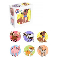 кубики 4шт. "Свійські тварини"  1837 Техн  (22)