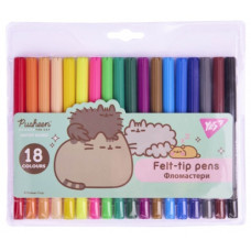 фломастери YES 18кол. "Pusheen"  650570  (12/144)