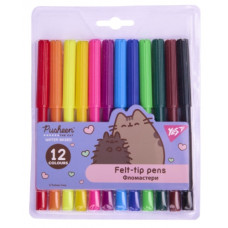 фломастери YES 12кол. "Pusheen"  650568  (12/192)