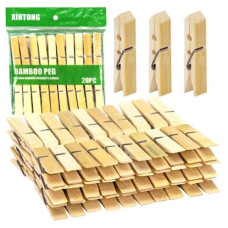 прищіпки бамбук малі 6см. (ціна за уп. - 20шт.)  HI244/Z-20-70 (Z-20)/HI73  (250)