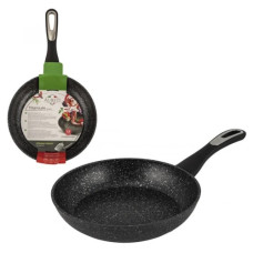 сковорідка Aureti Titanium d-22см., литий алюміній, чорна, плазмове покриття  AU-405-22