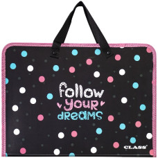 тека-портфель з ручками Class 350х255х45мм. "Dreams"  5634-25С  (1/60)