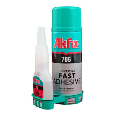 клей двокомпонентний Akfix для МДФ та дерева з активатором 200мл.+50мл.  GA060