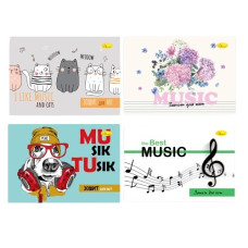 зошит для нот Апельсин  А5/12арк. на скобі  АП-0405  (60)