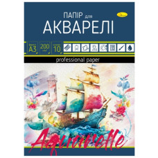 папір для акварелі Апельсин А3/200гр. 10арк   АП-0702  (10)