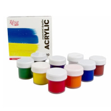 фарби акрилові ROSA START Ukraine  9кол.х10мл.  322111008