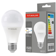 лампочка світлодіодна (LED-лампа) Titanum A65 15W E27 4100K 220V  TLA6515274
