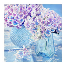 алмазна мозаїка Strateg 18х18см. "Кришталева симфонія"  ZAV1818-17