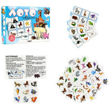 настільна гра "Лото. Тварини" в кор. 17,7х12,7х4,1см. Strateg  30579  (18)