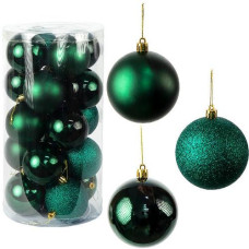 набір кульок ялинкових 6см. 20шт., смарагдовий  YH-9262/123577  (1/36)