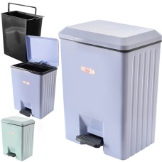 відро для сміття пластикове з педаллю та кришкою мікроліфт 8,5л.  236819  (16)