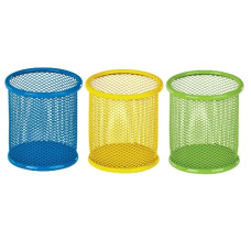 стакан для ручок Zibi металевий сітка круглий 9х9х10см.  ZB.3100  (12/96)