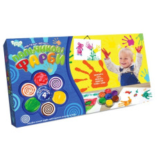 набір д/творч. Danko toys "Пальчикові фарби "Моя перша творчість" 4кол.  РК-02-01,02  (12)