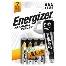 батарейка Energizer Alkaline Power LR 03  1х 4 на бліст. (4/48)