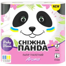 папір туалетний Сніжна панда Aroma Pinky Bloom двошаровий  4шт./уп., ціна за упаковку!!!  (16)
