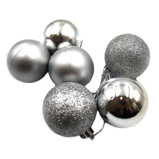 набір ялинкових кульок "Silver" 5см./6шт.  DSCN0570-S-5