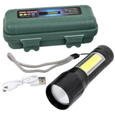 ліхтарик 9,2х2,5см. акум., USB-зар., в кор.  511S  (240)