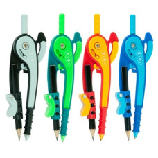 циркуль Zibi Basic пластиковий зі шкалою, в блістері  ZB.5396  (48/864)