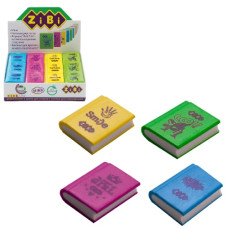 гумка Zibi книжка 30х25х8мм.  ZB.5454  (36/1296)