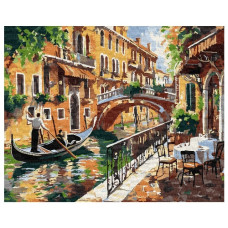 картина за номер. Ідейка 40х50см. "Венеціанський спокій"  КНО3661