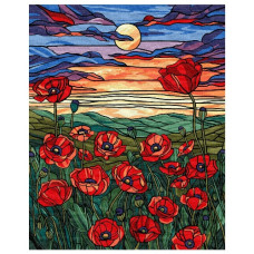 картина за номер. Ідейка 40х50см. "Краса маків"  КНО5131