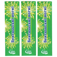бенгальські вогні "Танець вогню" 16см. набр 6шт.  В-19  (30/480)