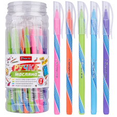 ручка в банці 1 Вересня "Nexus" кульк. масл. синя 0,6мм.  411834  (30/600/2400)