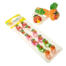 гумка для волосся дитяча сонечко на ананасі  SZ 59 (000753)  (12/144)