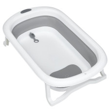 ванна дитяча 78х49х21см. силіконова, складана, сіра  ME 1108 BATH Gray  (1)