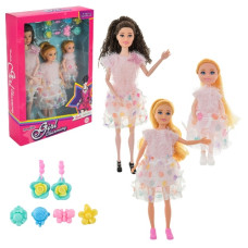 лялька 3шт. з аксесуарами в кор. 22х6х32,5см.  КС19  (36/72)