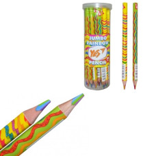 олівець кольоровий YES Jumbo Rainbow трикутний з шестиколірним грифелем  290576  (24/144)
